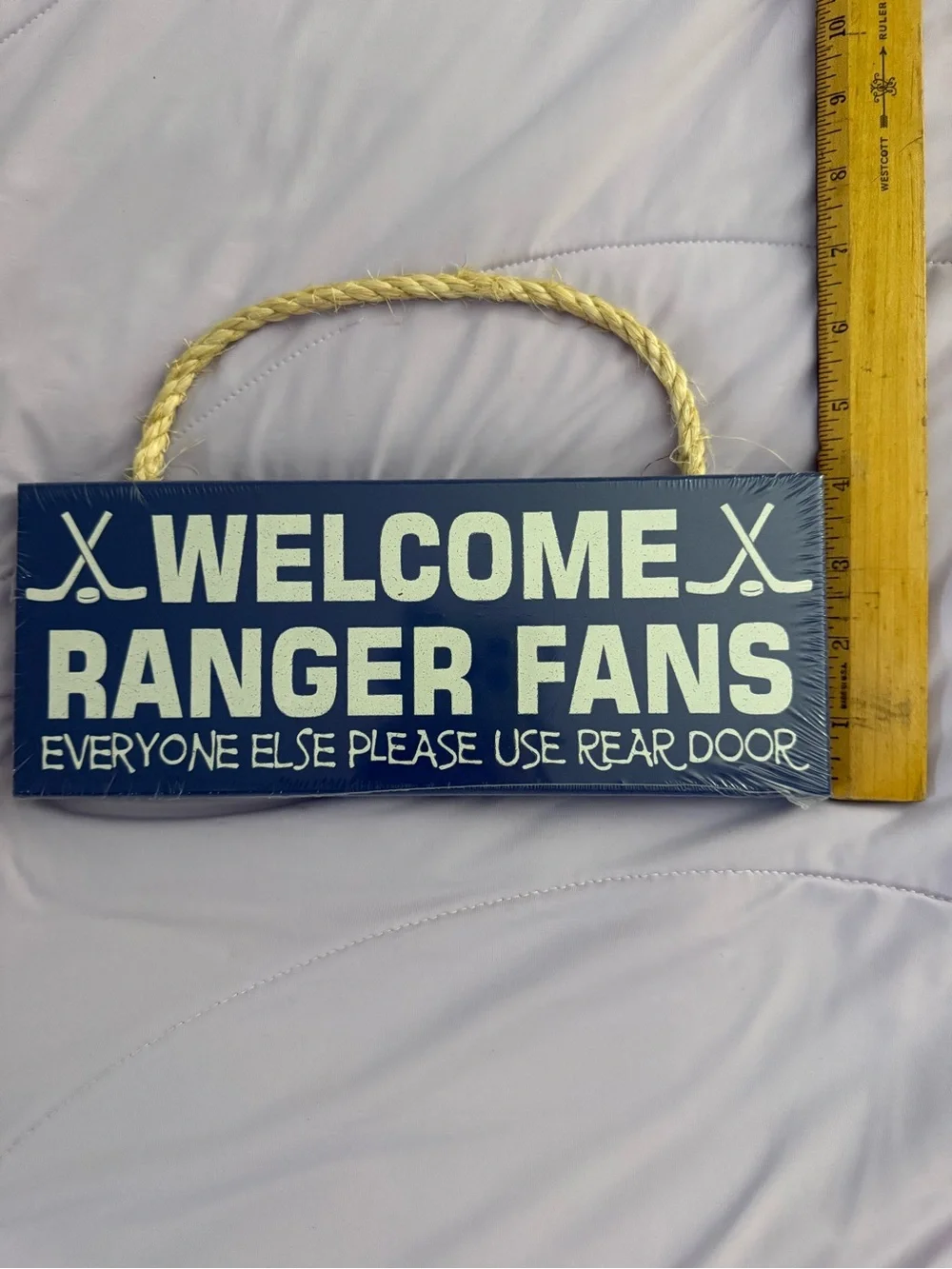 NHL Navy Blue and Cream 